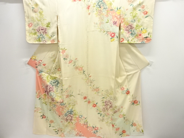 Japanese Kimono / Chirimen Kinsha Silk